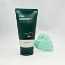 Round Lab Pine Calming Cica Deep Pore Clay Mask Pack Cleanser 150ml + Cleansing Puff Set