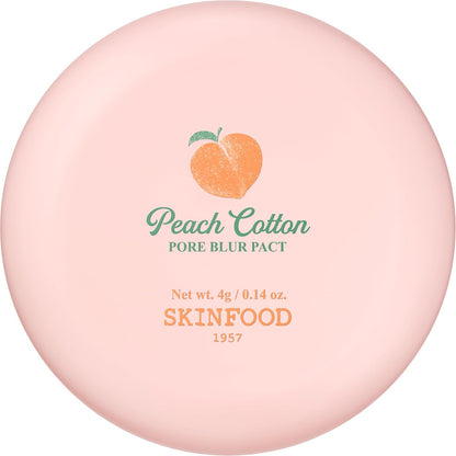SKINFOOD Peach Cotton Pore Blur Pact (4g/0.14 oz.)