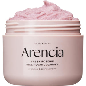 Arencia Rosehip Brightening Rice Mochi Face Cleanser & Daily Scrub (120g/ 4.23oz.)
