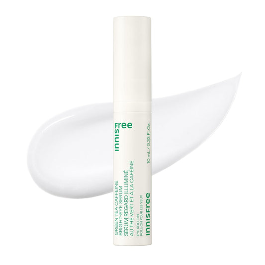 Innisfree Green Tea Caffeine Depuffing Eye Serum with Niacinamide (0.33 Fl.Oz/10ml)