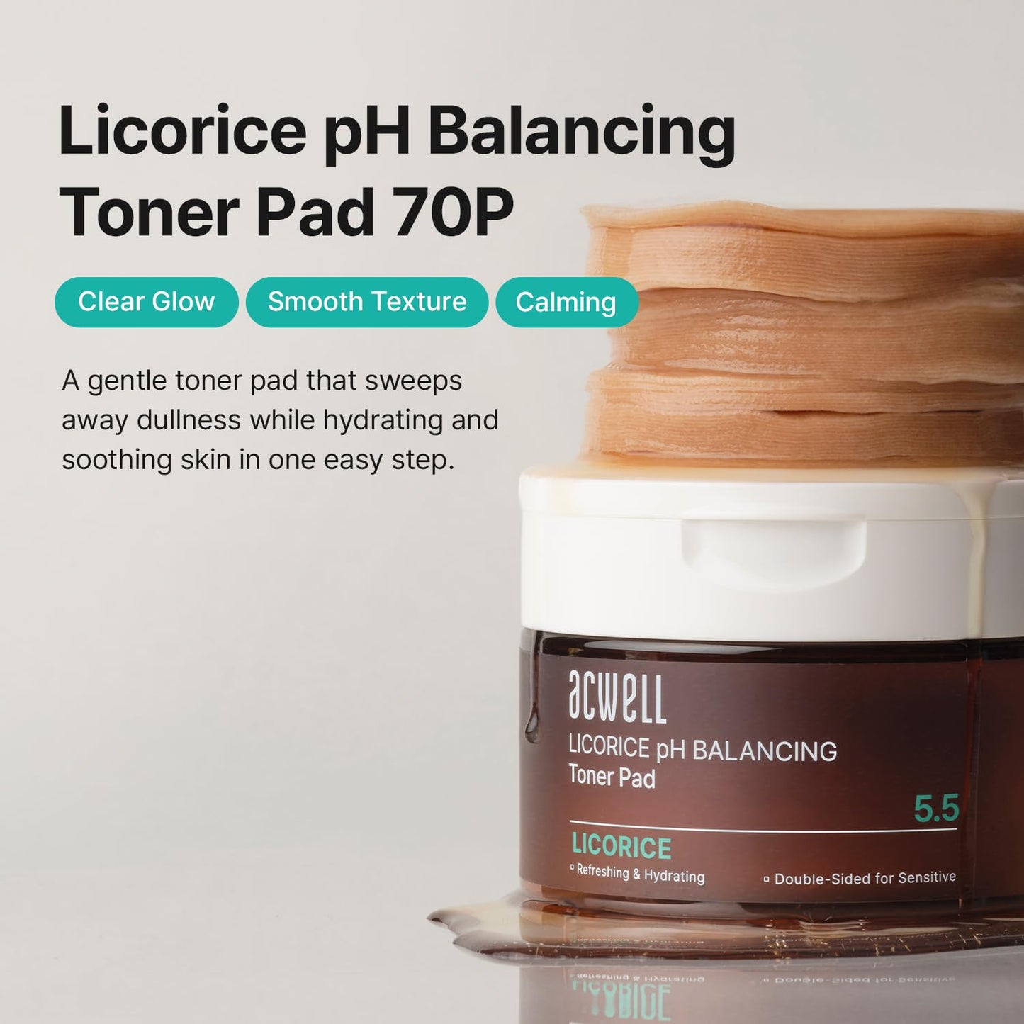 Tónico facial hidratante y exfoliante ACWELL Real Aqua Balancing LHA 