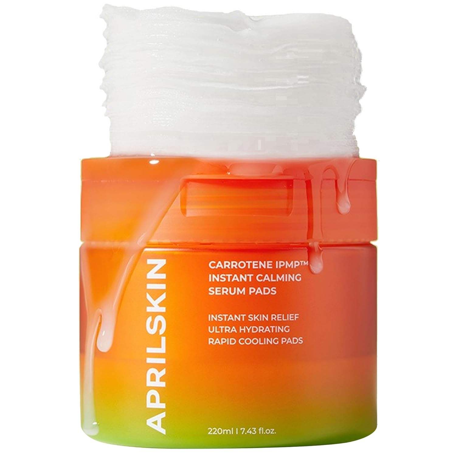 APRILSKIN Carrotene IPMP Instant Calming Serum Toner Pads 80 Pads