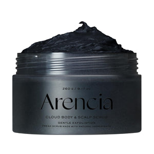 Arencia Fresh Cloud Sea Salt Body & Scalp Scrub (Black)
