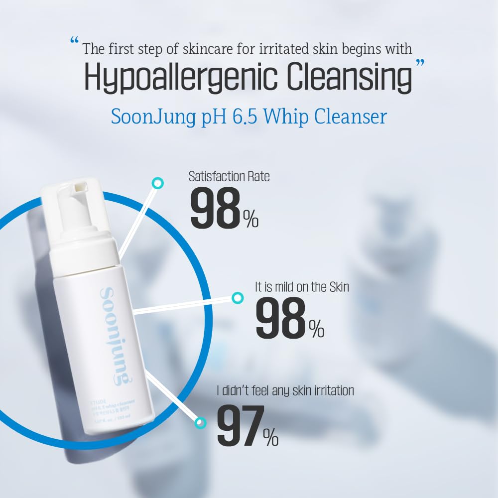 ETUDE SoonJung Limpiador Facial en Batido pH 6.5 (5.07 onzas líquidas) 