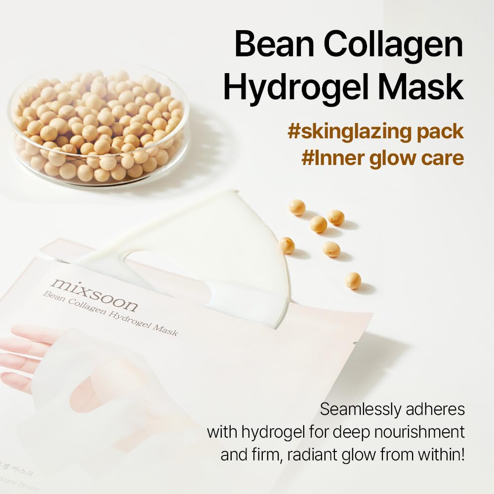 mixsoon Bean Collagen Hydrogel Mask Hydration All-In-One Firming - 35g / 1.18 fl.oz. (5ea)