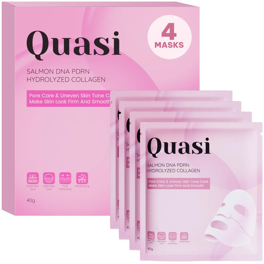 Quasi Salmon PDRN Collagen Mask, 4 Masks
