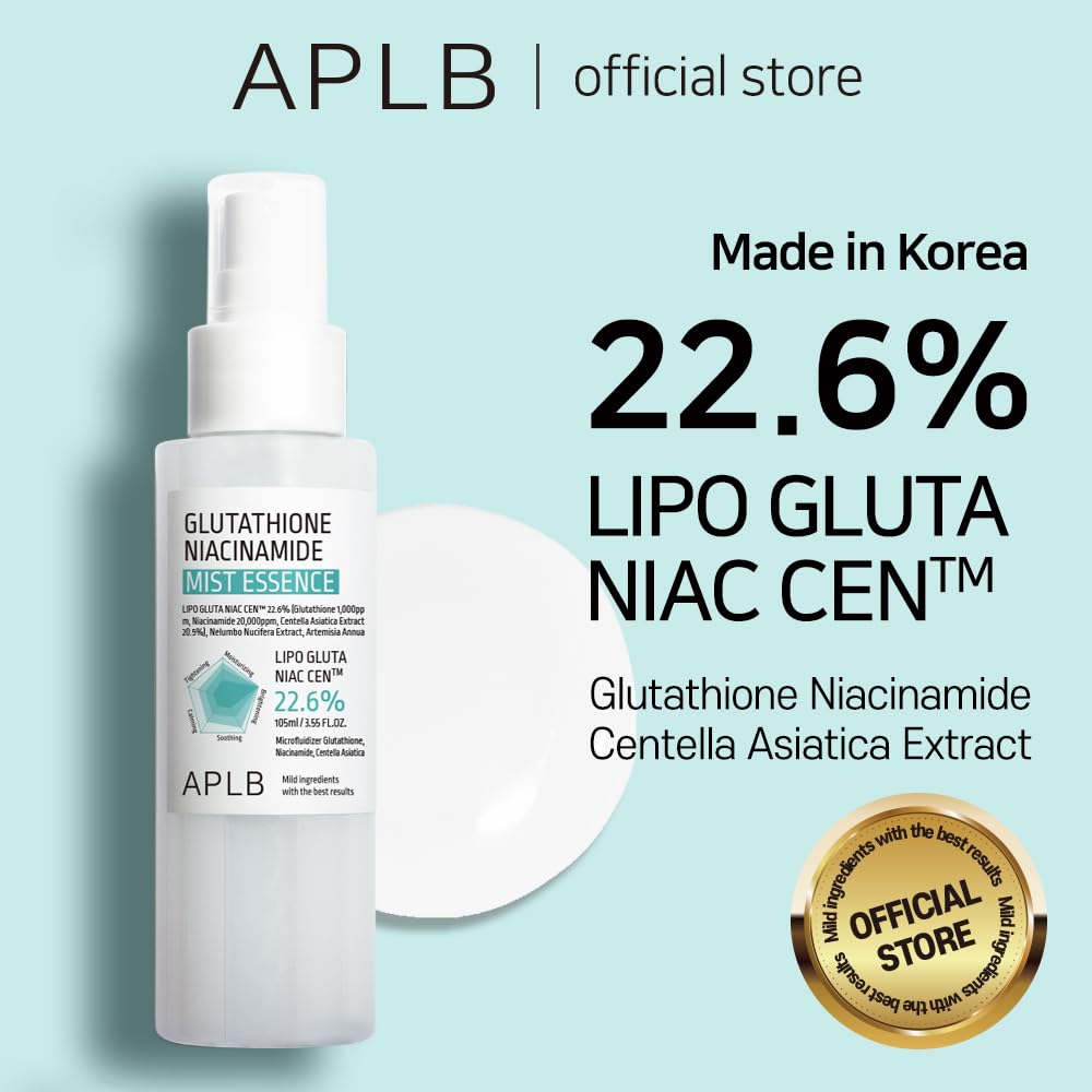APLB Glutathione Niacinamide Mist Essence (3.55 Fl.Oz/ 105ml)