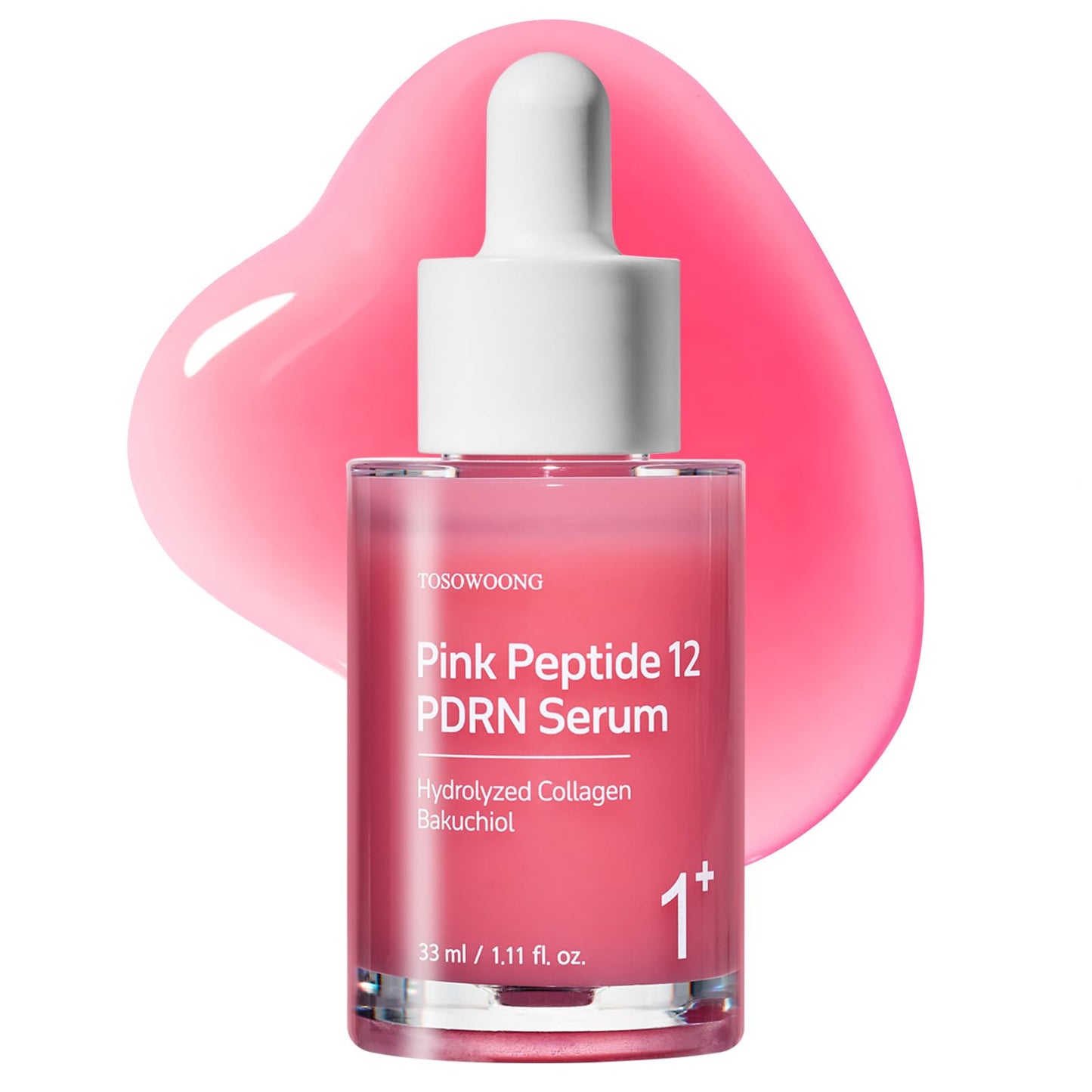 TOSOWOONG Pink Peptide 12 PDRN Serum - 1.11 fl.oz. (33ml)