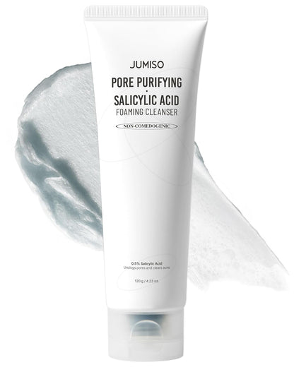 Limpiador facial espumoso purificante de poros con ácido salicílico JUMISO 