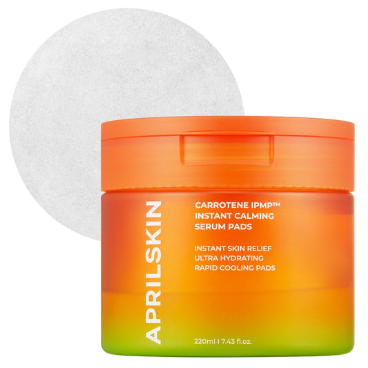 APRILSKIN Carrotene IPMP™ Instant Calming Serum Toner Pads 80 Pads