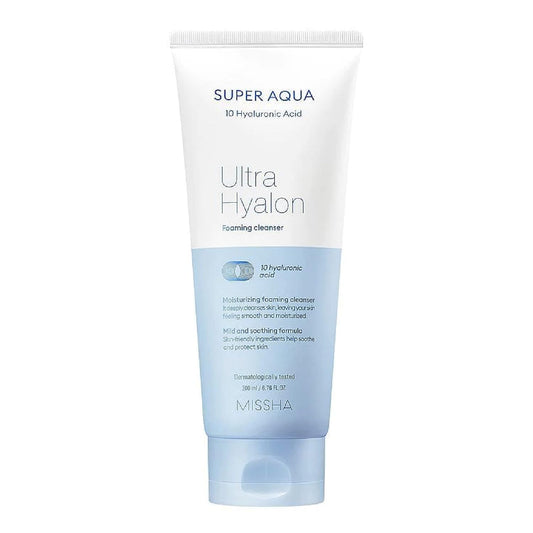 MISSHA Super Aqua Ultra Hyalron Cleansing Foam  (6.76 Fl.Oz /200ml)