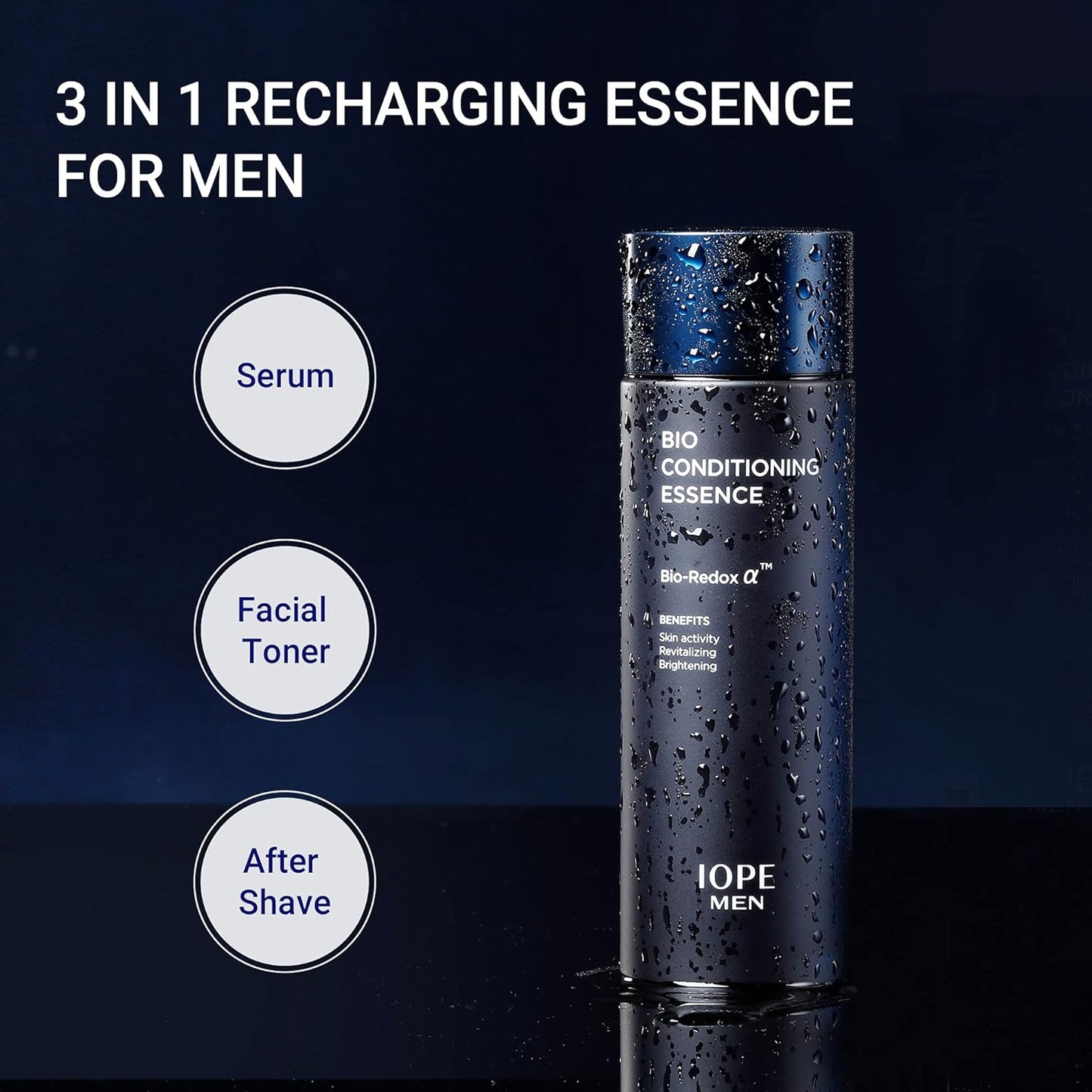 IOPE Moisturizing Serum for Men - Bio Essence Intensive Anti Aging (4.9 Fl.Oz/ 140ml)