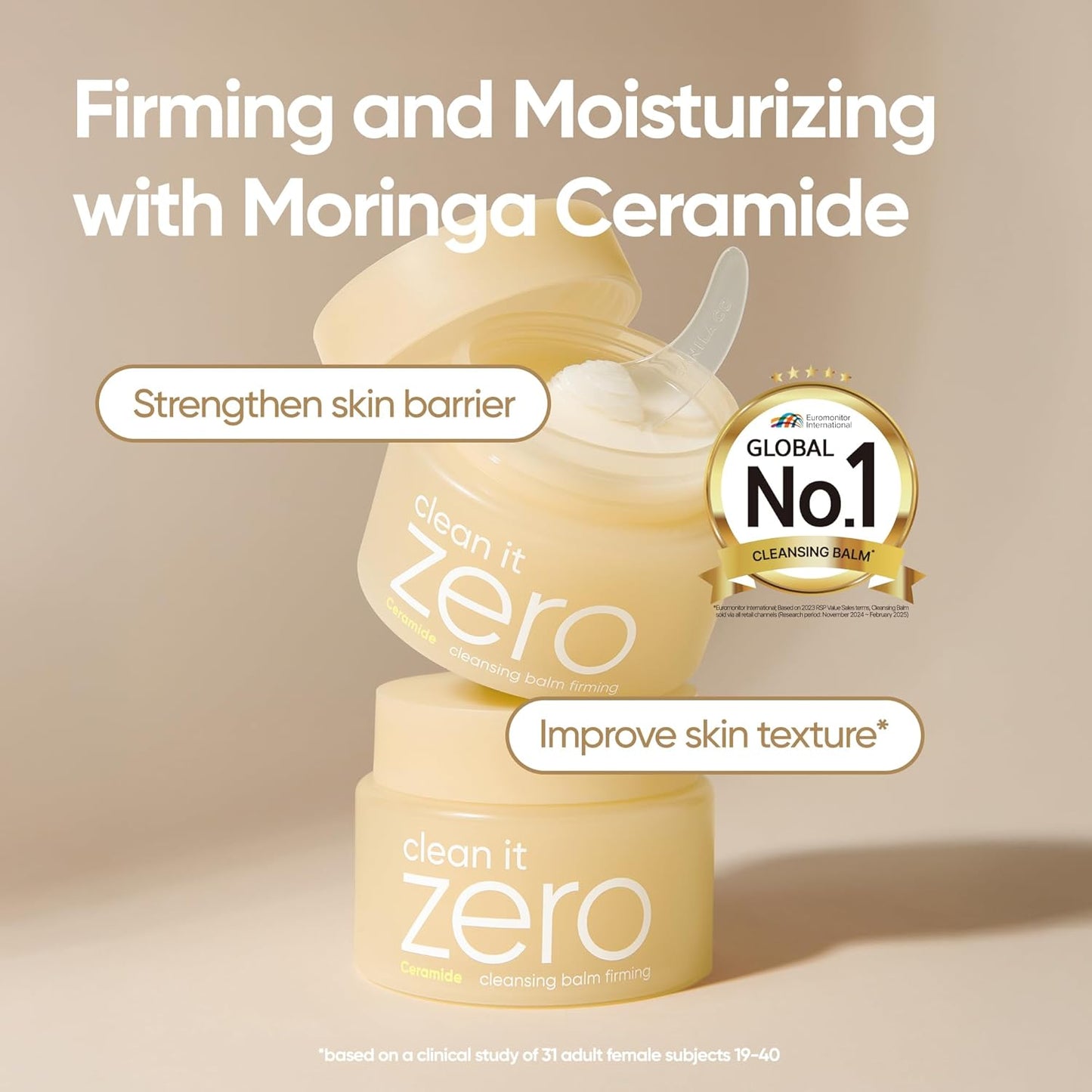 BANILA CO Clean it Zero Firming Cleansing Balm | Made with Moringa Ceramide and Panthenol (100ml/3.38 fl.oz)