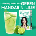 TEAZEN Green Mandarin Lime Kombucha Tea 10 Sticks, 1.76oz