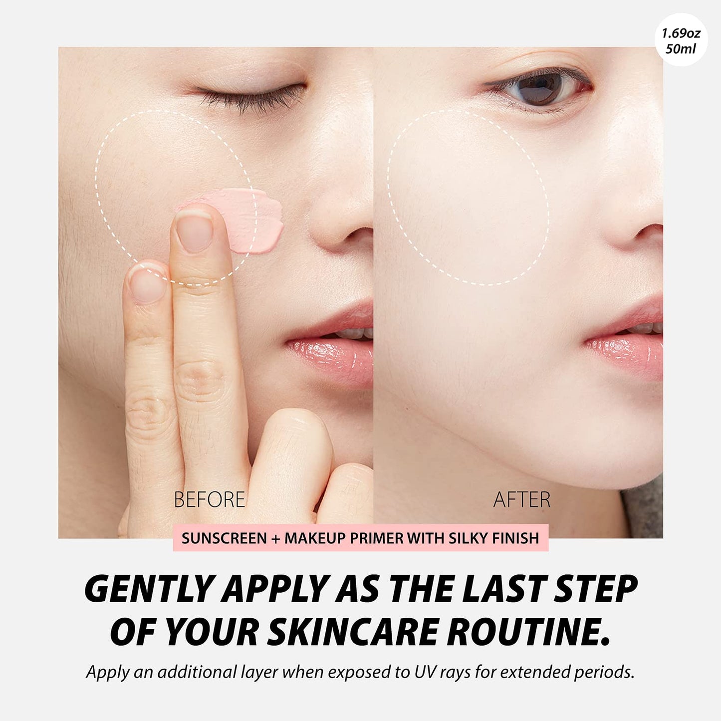 A'PIEU Pure Block Tone Up Sunscreen Base SPF50+/PA+++ (1.69 Fl.Oz/ 50ml)