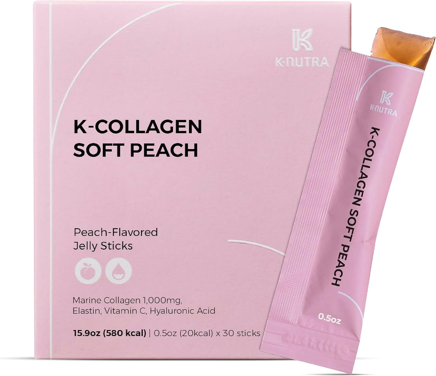 K-Nutra K-Collagen Soft Peach (15.9oz, 30 Sticks)