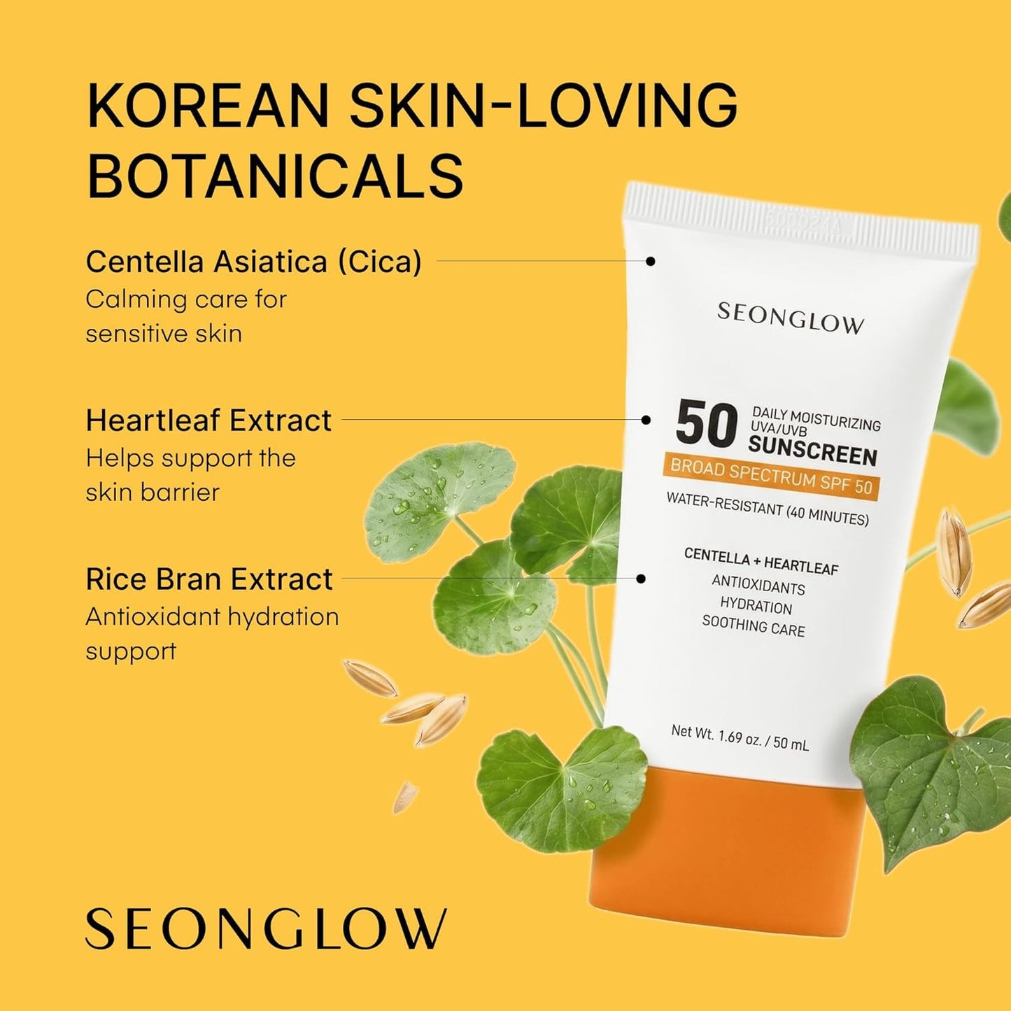 Seonglow Sunscreen for Face SPF 50 (1.69 Fl Oz (Pack of 1))