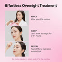 Seonglow Collagen Hydration Mask, 100 Dalton Ultra Low Molecular Collagen & Peptide Complex, 4ea