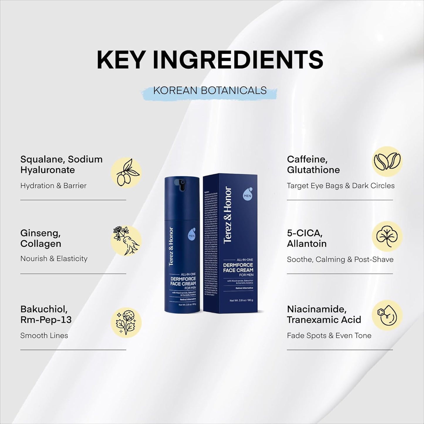 Crema hidratante facial TEREZ &amp; HONOR para hombres 