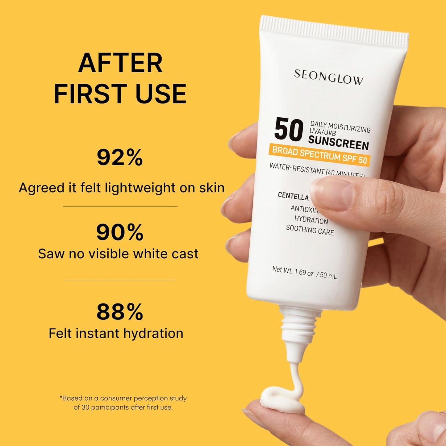 Seonglow Sunscreen for Face SPF 50 (1.69 Fl Oz (Pack of 1))
