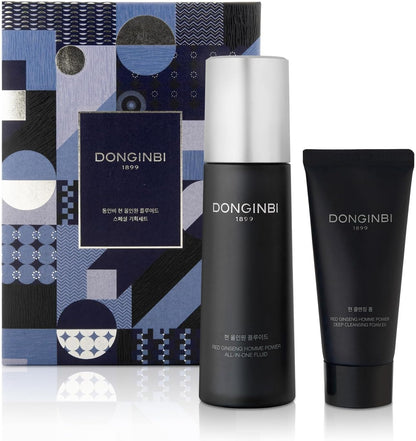 Set de regalo especial todo en uno Donginbi Red Ginseng Homme (Esencia 125 ml + Espuma limpiadora facial) 