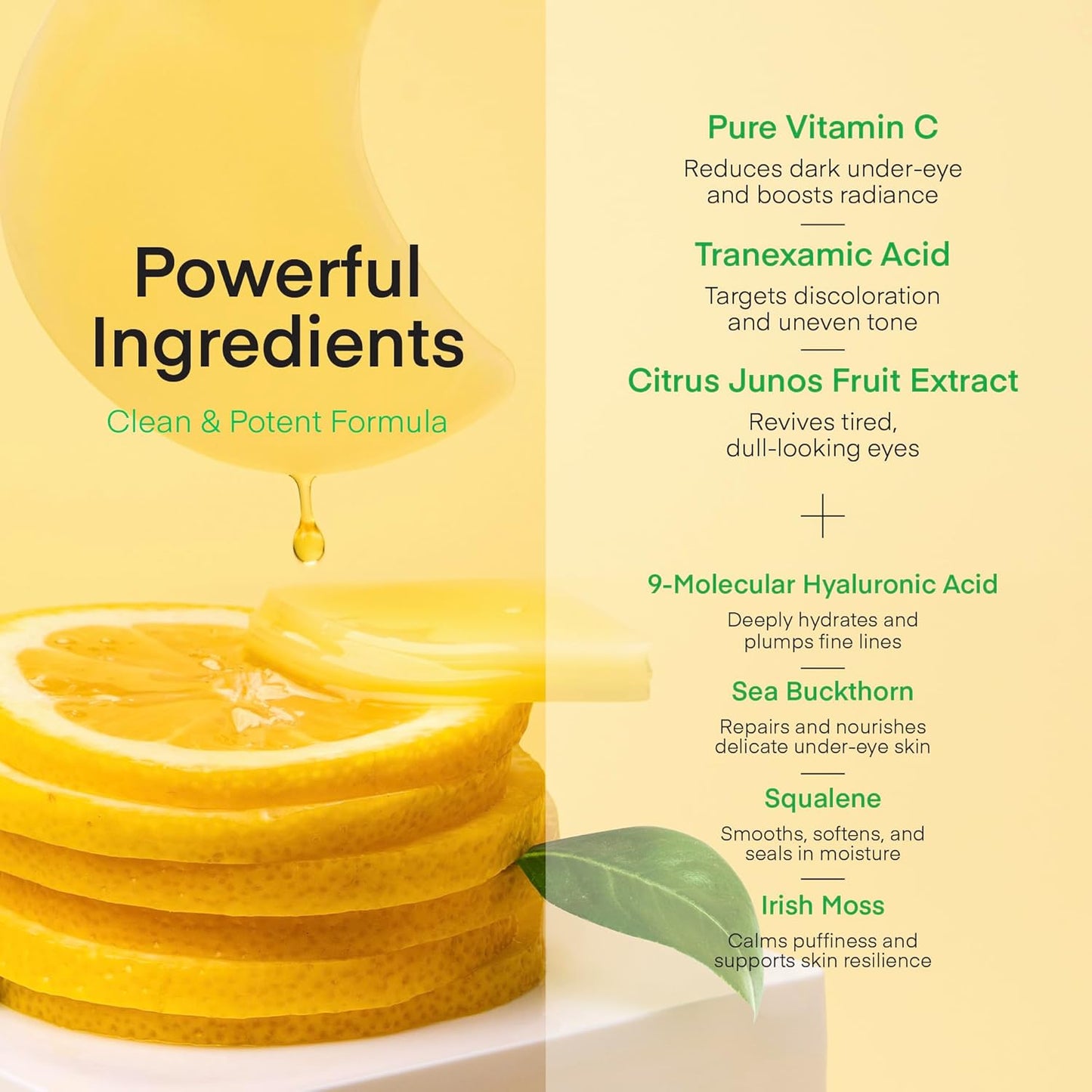 Terez & Honor Eyelash Serum and Vitamin C Niacinamide Under Eye Patches Korean Skincare