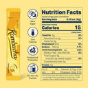 TEAZEN Lemon Ginger Hot Kombucha Tea, 30 Sticks
