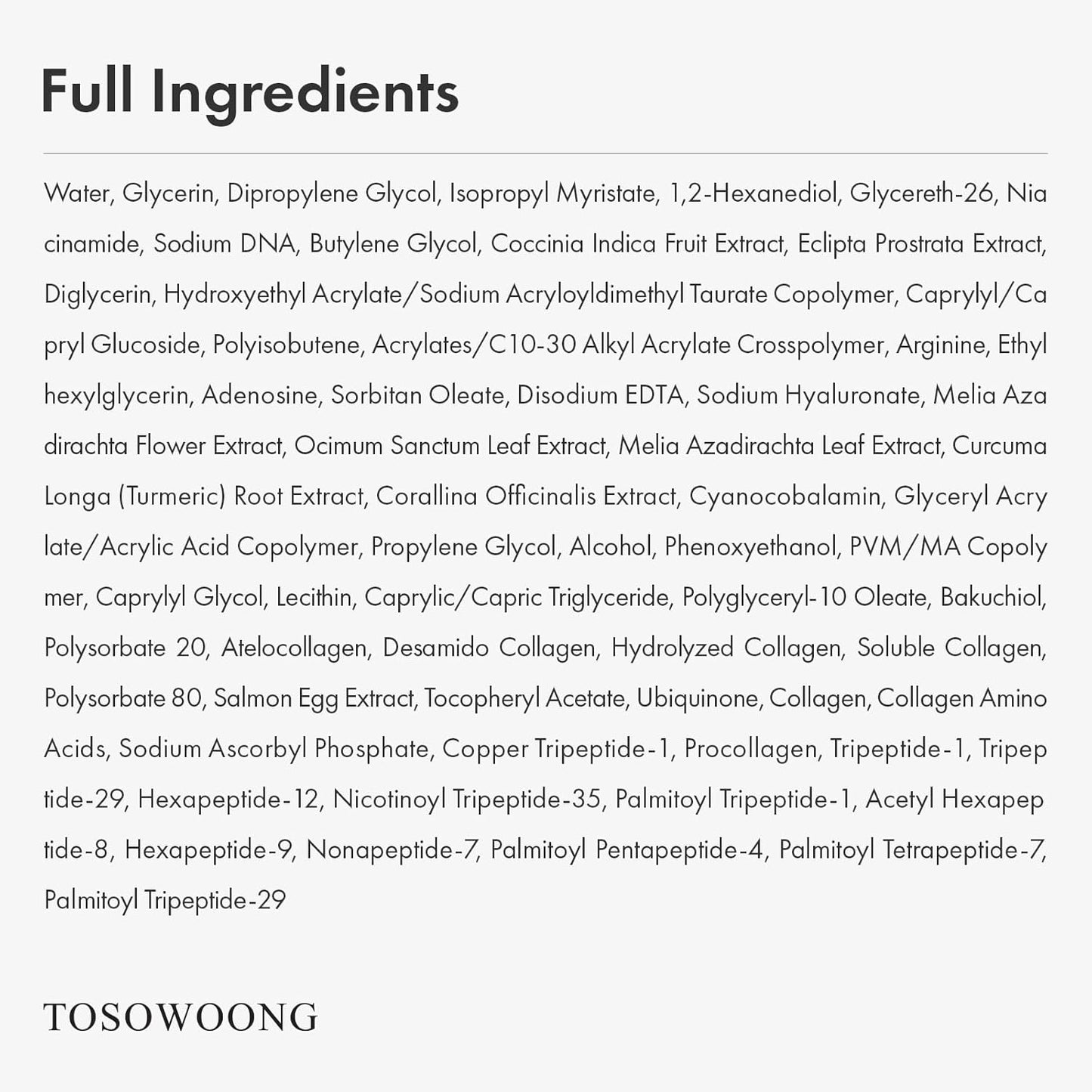 TOSOWOONG Pink Peptide 12 PDRN Serum - 1.11 fl.oz. (33ml)