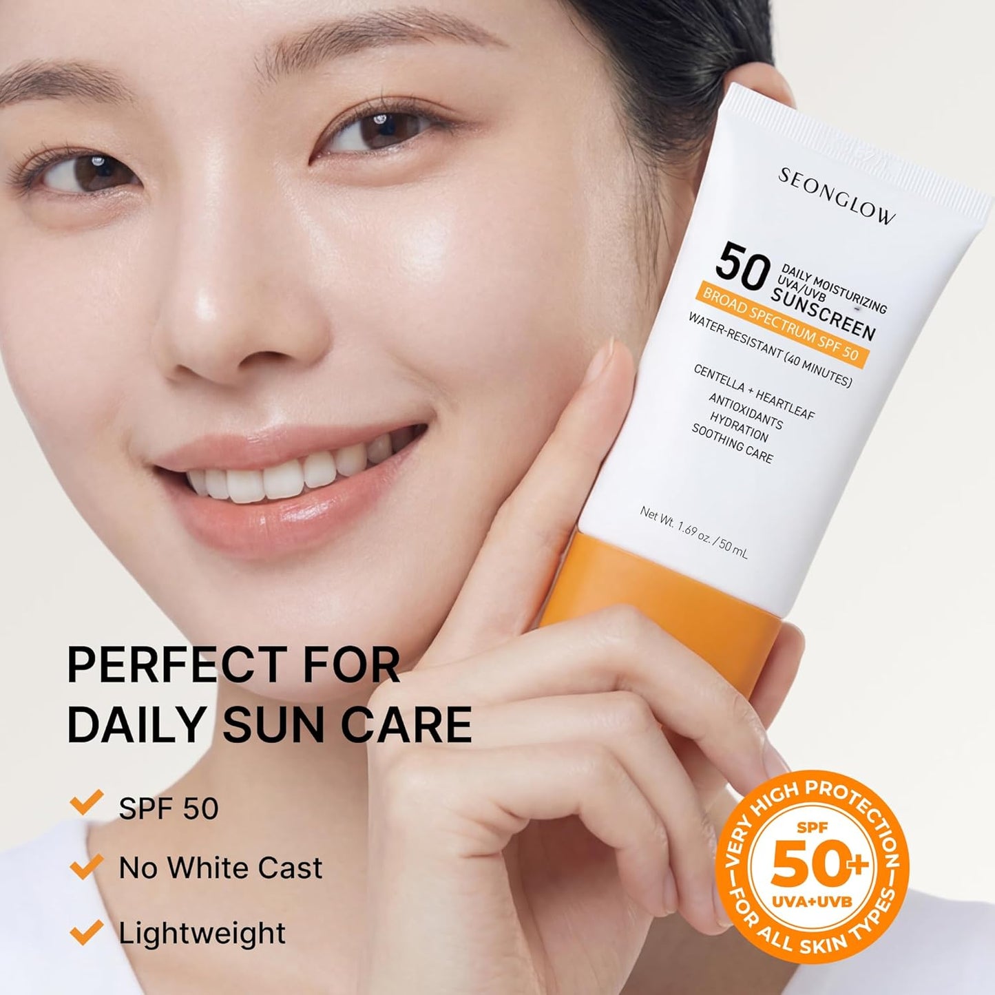 Seonglow Sunscreen for Face SPF 50 (1.69 Fl Oz (Pack of 1))