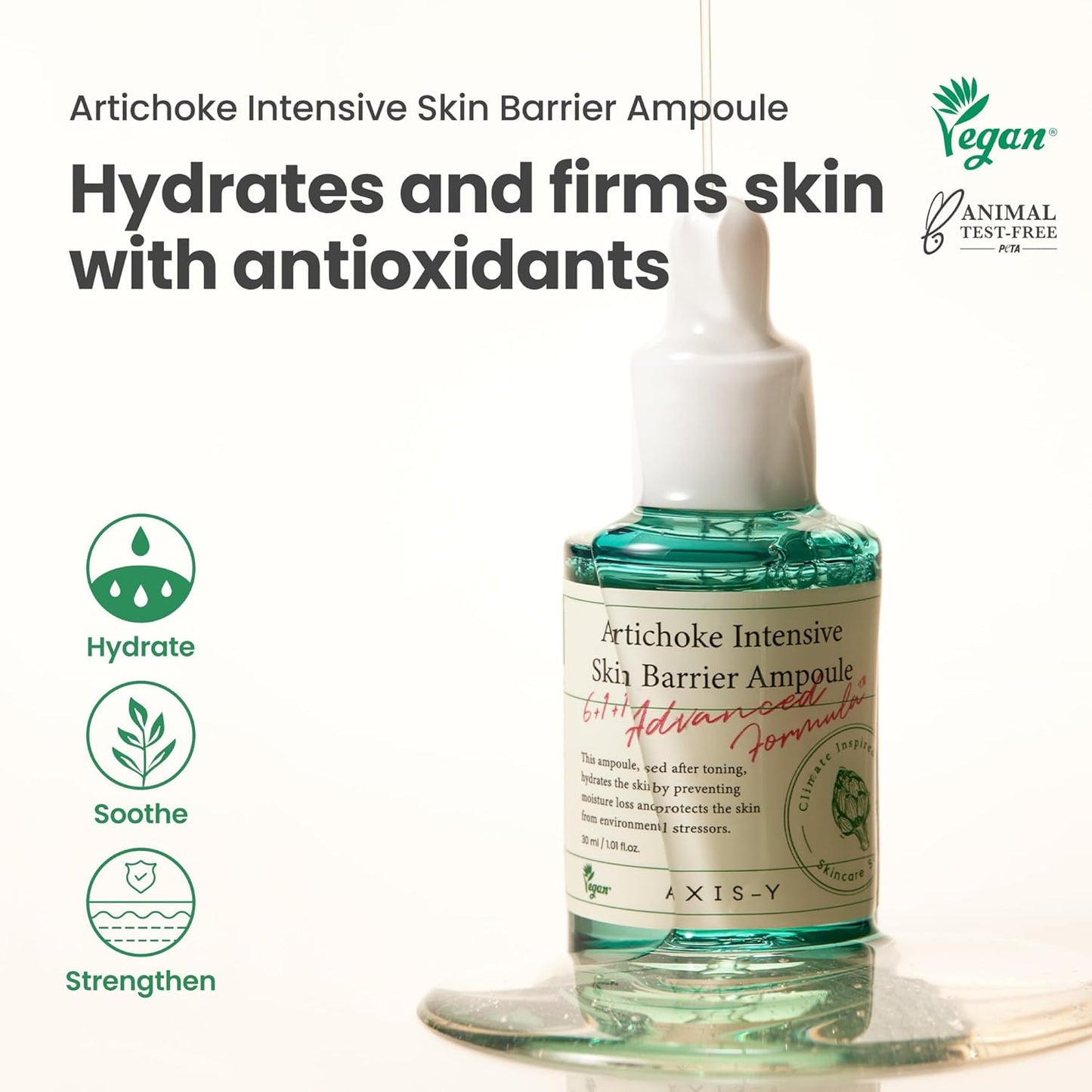 AXIS-Y Artichoke Intensive Skin Barrier Ampoule (1.01 Fl.Oz/ 30ml)