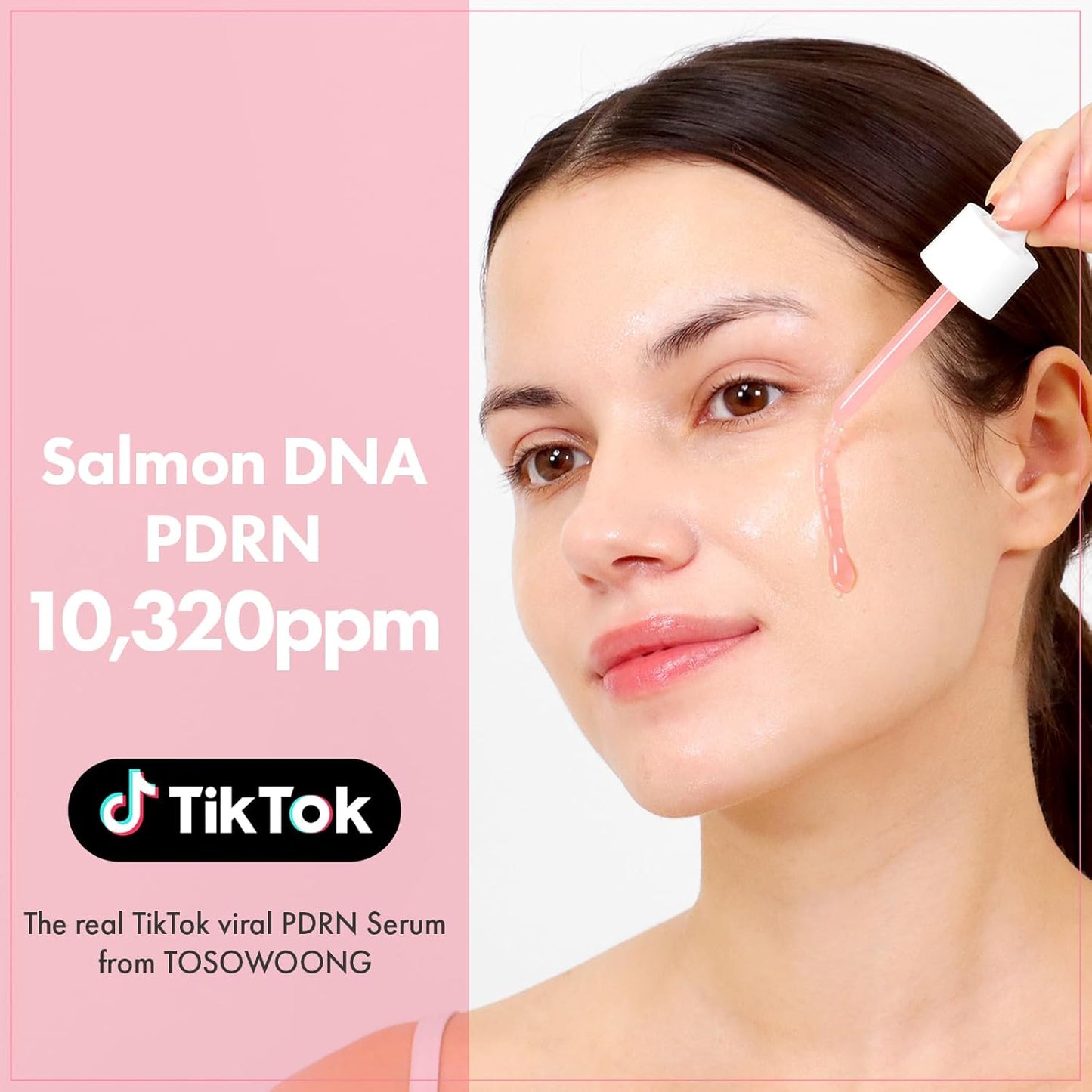 TOSOWOONG Pink Peptide 12 PDRN Serum - 1.11 fl.oz. (33ml)