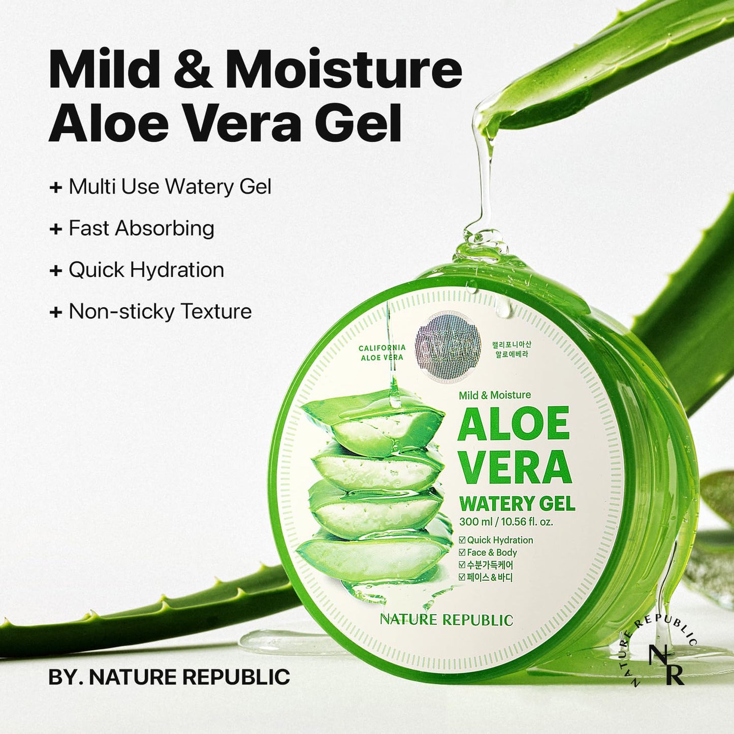 Nature Republic Mild & Moisture Aloe Vera Watery Gel (1 PCS)