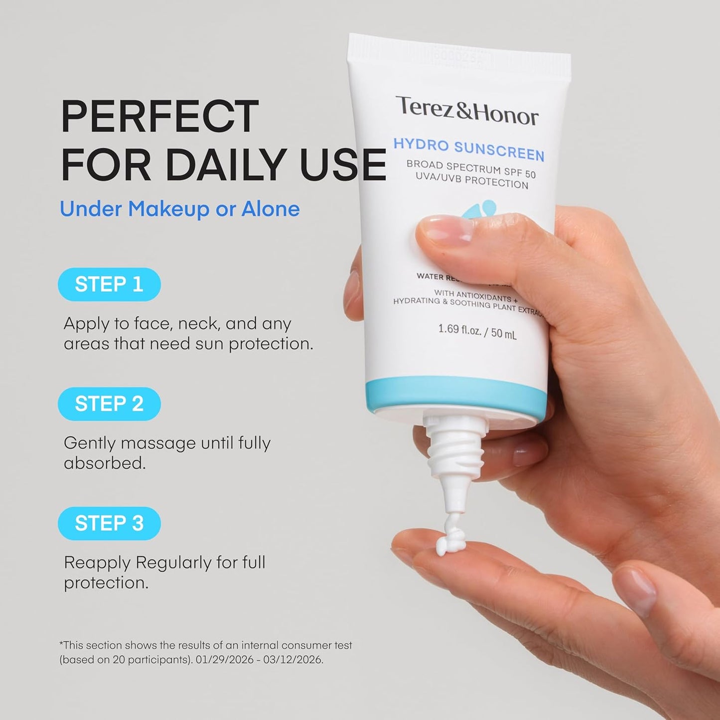 Terez & Honor Hydro Sunscreen 1.69oz