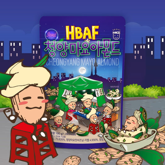 [Official Gilim HBAF] Korean Seasoned Green Chili Mayo Pepper Almond Nut 190g