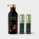Minoxell Intensive Hair Loss Shampoo Set (Shampoo 400ml + Ampoule 60ml x2)