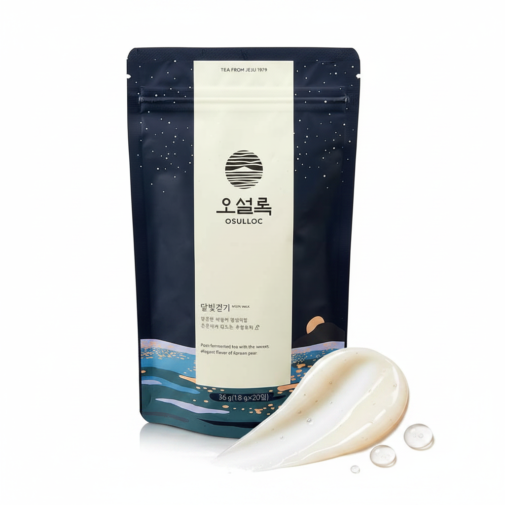OSULLOC Moon Walk Tea (Korean Pear Flavor) 20 Pyramid Tea Bags, 1.76oz