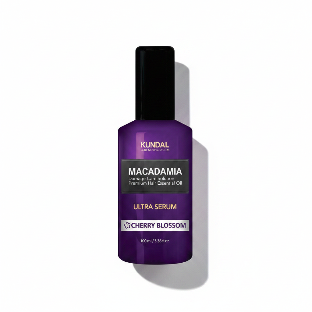 KUNDAL Ultra Macadamia Oil Hair Serum Cherry Blossom (3.38 fl oz, 100ml)