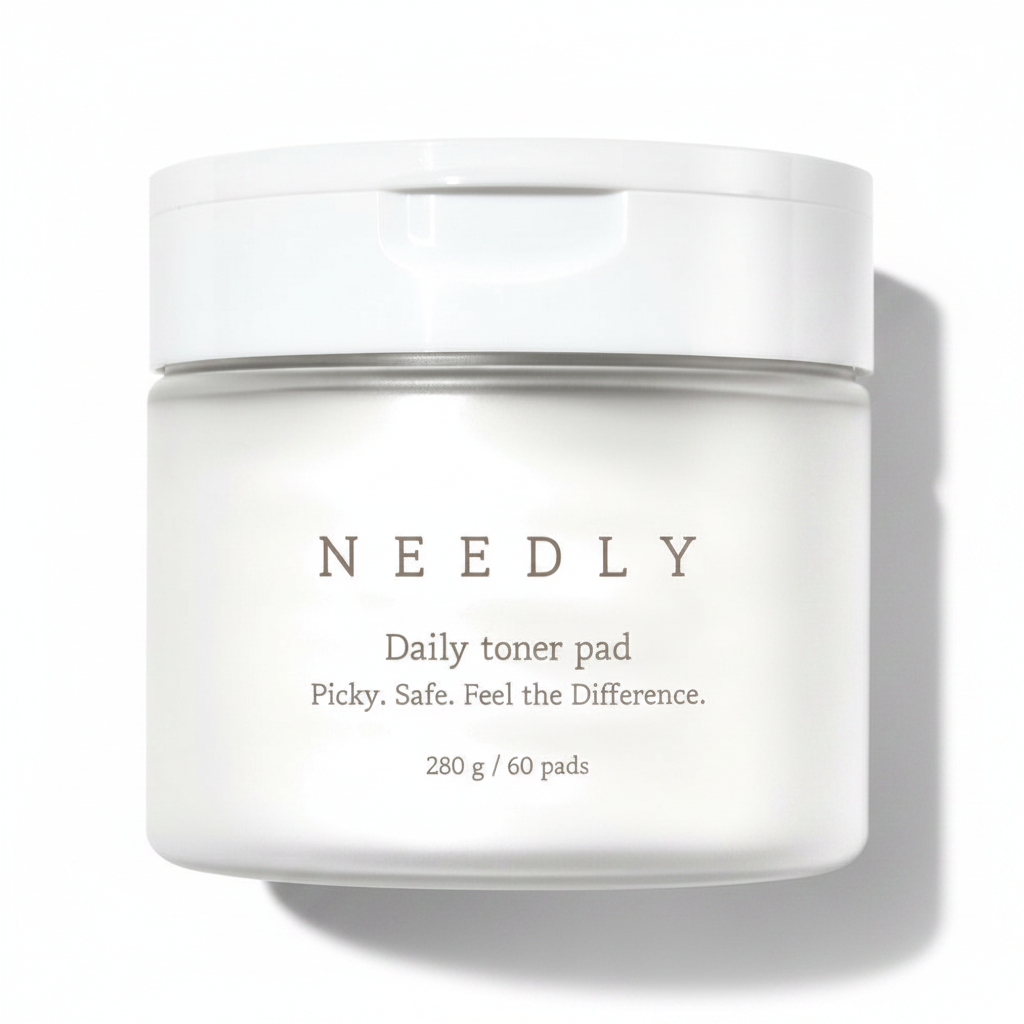 Needly Daily Toner Pad, Exfoliating Facial Pads with BHA & PHA (60 pads)
