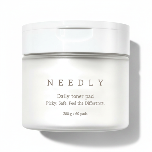 Needly Daily Toner Pad, Exfoliating Facial Pads with BHA & PHA (60 pads)