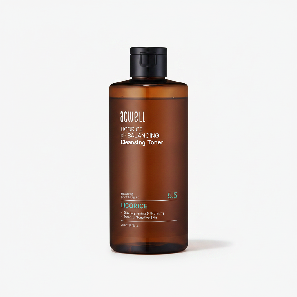 ACWELL Licorice pH Balancing Korean Toner for Cleansing (10.1 Fl.Oz/300ml)