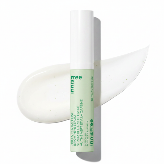 innisfree Green Tea Caffeine Depuffing Eye Serum with Niacinamide (0.33 Fl.Oz/10ml)