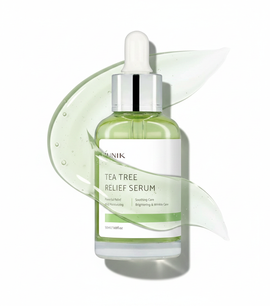 IUNIK Tea Tree Relief Vegan Serum for Acne-Prone Skin 1.7 Fl Oz