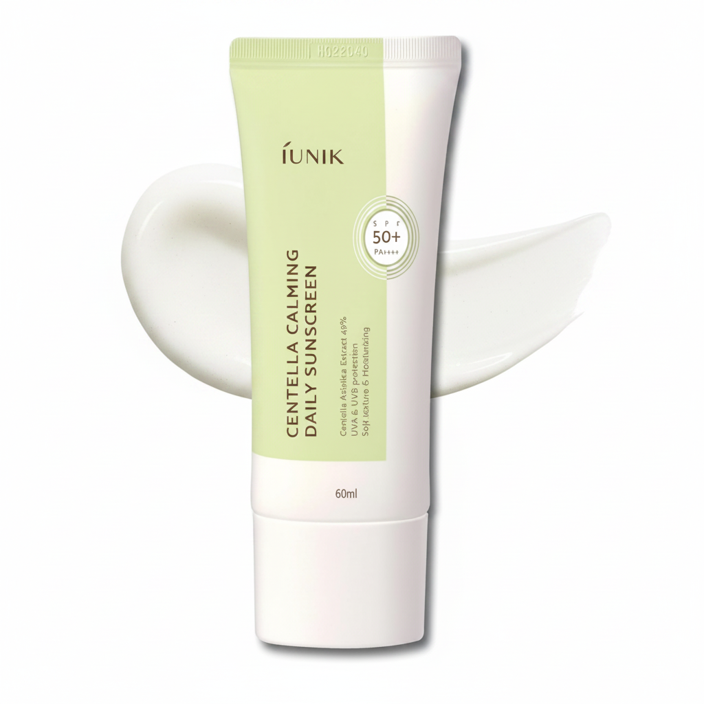 IUNIK Centella Calming Moisture Daily Sunscreen SPF 50+ PA++++ (2.03 Fl.Oz/ 60ml)