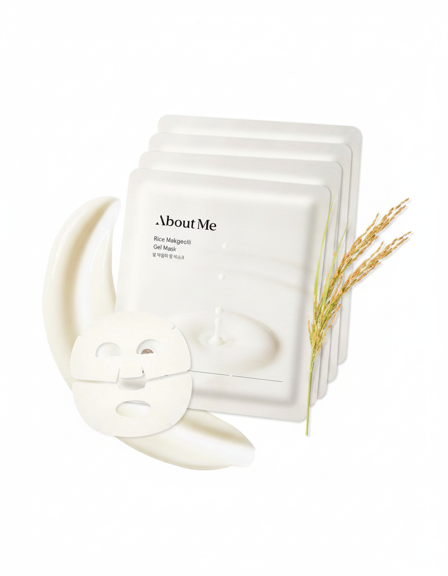 SOBRE MÍ Mascarilla de gel de makgeolli de arroz (5 unidades) 