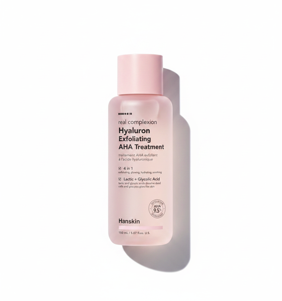 Hanskin Real Complexion Hyaluron Exfoliating AHA Treatment (5.07 Fl.Oz /150ml)