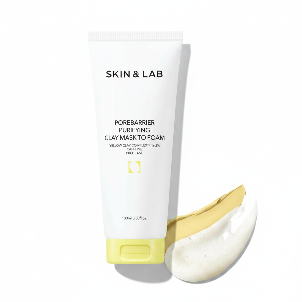 [SKIN&LAB] Porebarrier Purifying Clay Mask to Foam (3.38 Fl.Oz/ 100ml)