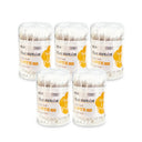 Easy& Sturdy Wooden Cotton Swabs 100 pcs x5