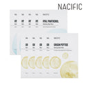 NACIFIC Sheet Mask Set (Origin Peptide Reviving 5 Sheets + Hyal Panthenol Hydrating 5 Sheets)