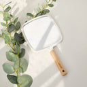 WESSEN Classy Wood Neck Hand Mirror (Square)