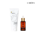 LABIORA Lemon Honey Brightening Wash-Off Pack and Glow Aurora Serum Set (Pack 100g + Serum 30ml)